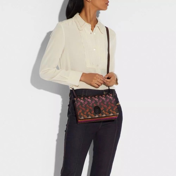 New CAMILLE CROSSBODY WITH HORSE CARRIAGE PRINT - Picture 4 of 9
